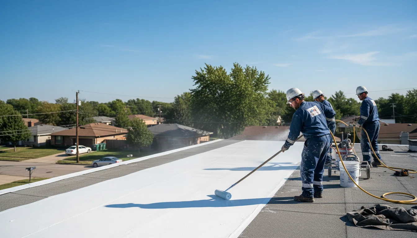 Commercial roof coating in Starlight, PA near me